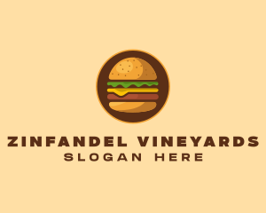 Cheeseburger Hamburger Burger Food logo design