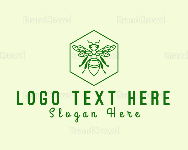 Bee Hexagon Apiary Logo