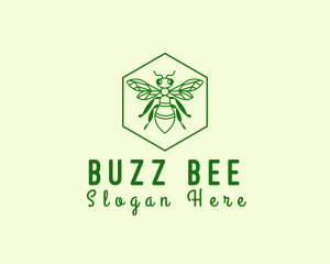 Buzz - Bee Hexagon Apiary logo design