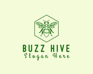 Bee Hexagon Apiary logo design