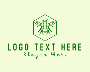 Bee Hexagon Apiary Logo