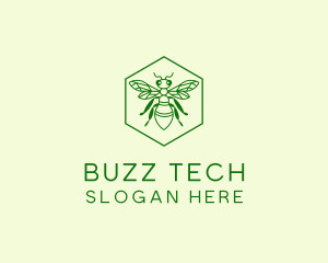 Bee Hexagon Apiary logo design