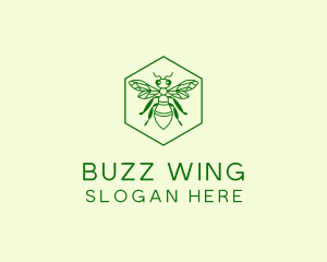 Bee Hexagon Apiary logo design