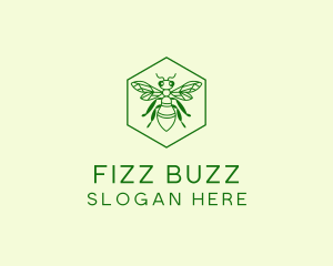 Bee Hexagon Apiary logo design