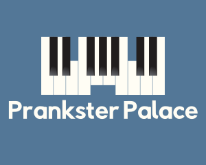 Piano Keys Castle logo design