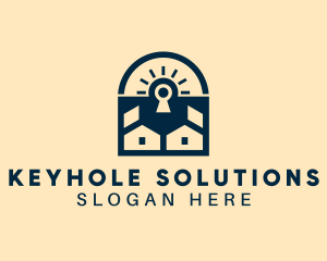 Keyhole - Home Security Keyhole logo design