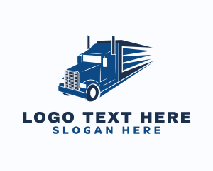 Movers - Freight Trailer Truck logo design