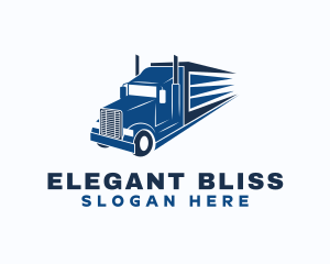 Movers - Freight Trailer Truck logo design