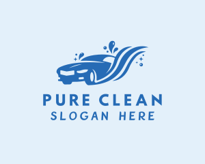 Car Cleaning Water  logo design