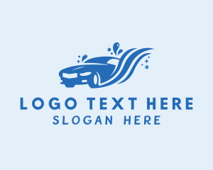 Car Service - Car Cleaning Water logo design