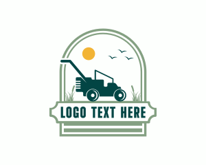 Lawn Mower - Landscaping Lawn Mower logo design