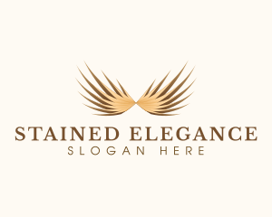 Elegant Golden Wings logo design