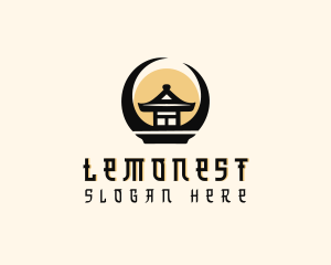 Landmark - Asian Pagoda Temple logo design