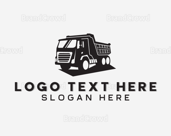Dump Truck Transport Vehicle Logo