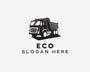 Haulage - Dump Truck Transport Vehicle logo design