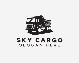 Dump Truck Transport Vehicle logo design