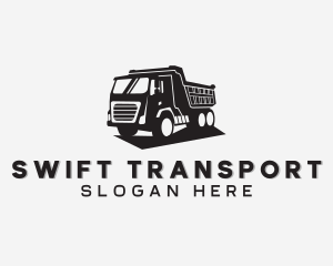 Dump Truck Transport Vehicle logo design