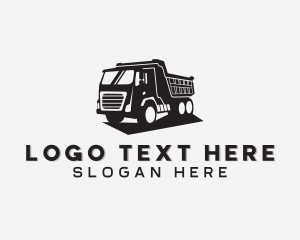 Shipment - Dump Truck Transport Vehicle logo design
