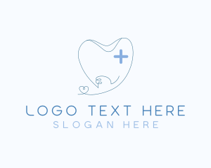 Dental Hygienist - Cross Tooth Dentist logo design