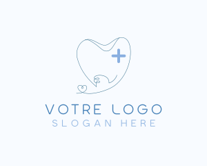 Dentistry - Cross Tooth Dentist logo design