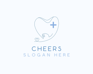 Orthodontist - Cross Tooth Dentist logo design