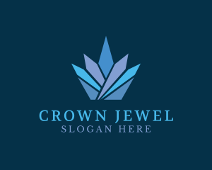 Crystal Crown Jewel logo design