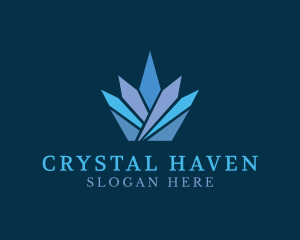 Crystal Crown Jewel logo design