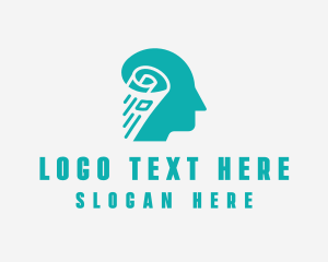 Twitter - Newspaper Human Head logo design