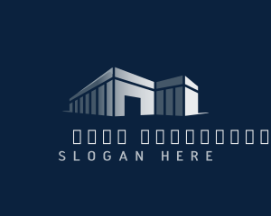 Shipping - Warehouse Property Logistics logo design