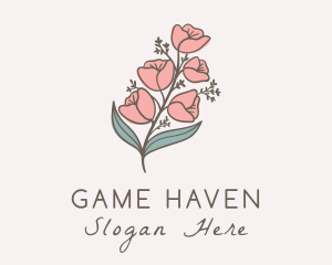 Botanical Flower Garden Logo