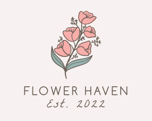 Botanical Flower Garden logo design