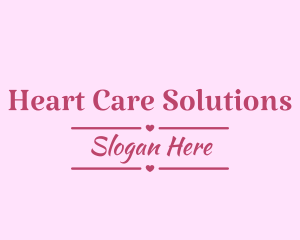 Love Banner Heart logo design