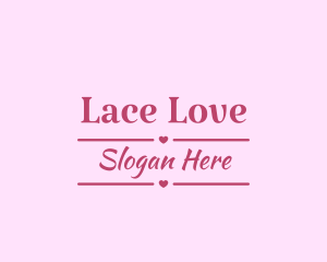 Love Banner Heart logo design