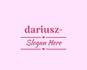 Dating Site - Love Banner Text logo design