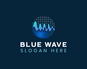 Wave Graph Audio logo design