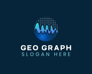 Wave Graph Audio logo design