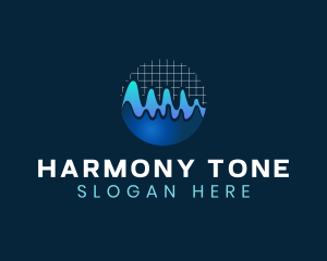 Tone - Wave Graph Audio logo design