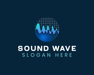 Wave Graph Audio logo design