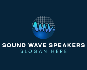 Wave Graph Audio logo design