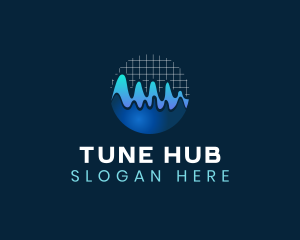 Wave Graph Audio logo design