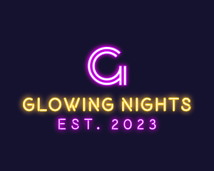 Neon Light Club logo design