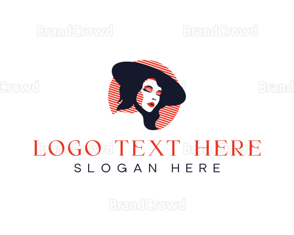 Hat Beauty Fashion Logo