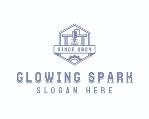 Mechanical Laser Metalwork logo design