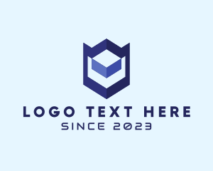 Protect - Modern Cyber Shield logo design