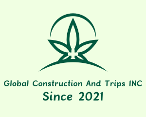Farmer - Green Marijuana Plantation logo design