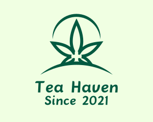 Green Marijuana Plantation logo design