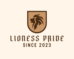 Lion Pride Shield logo design