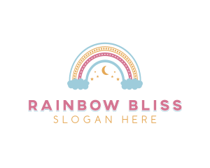 Rainbow Boho Postnatal logo design