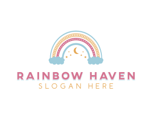 Rainbow Boho Postnatal logo design