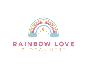 Rainbow Boho Postnatal logo design